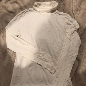J crew white turtle neck tee